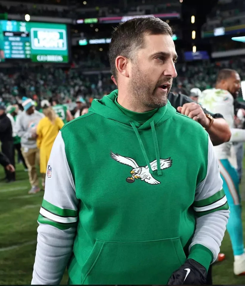 Nick Sirianni Philadelphia Eagles Salute to Service Short Sleeves Hoodie – NFL Military Tribute Fanwear