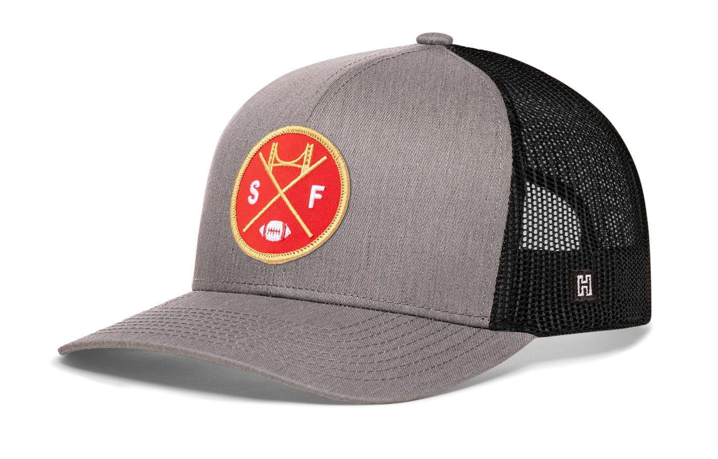 San Francisco Football Trucker Hat  |  Red SF X Snapback