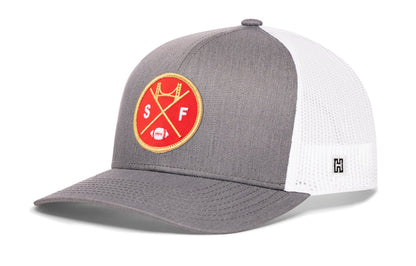 San Francisco Football Trucker Hat  |  Red SF X Snapback