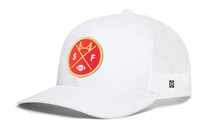 San Francisco Football Trucker Hat  |  Red SF X Snapback