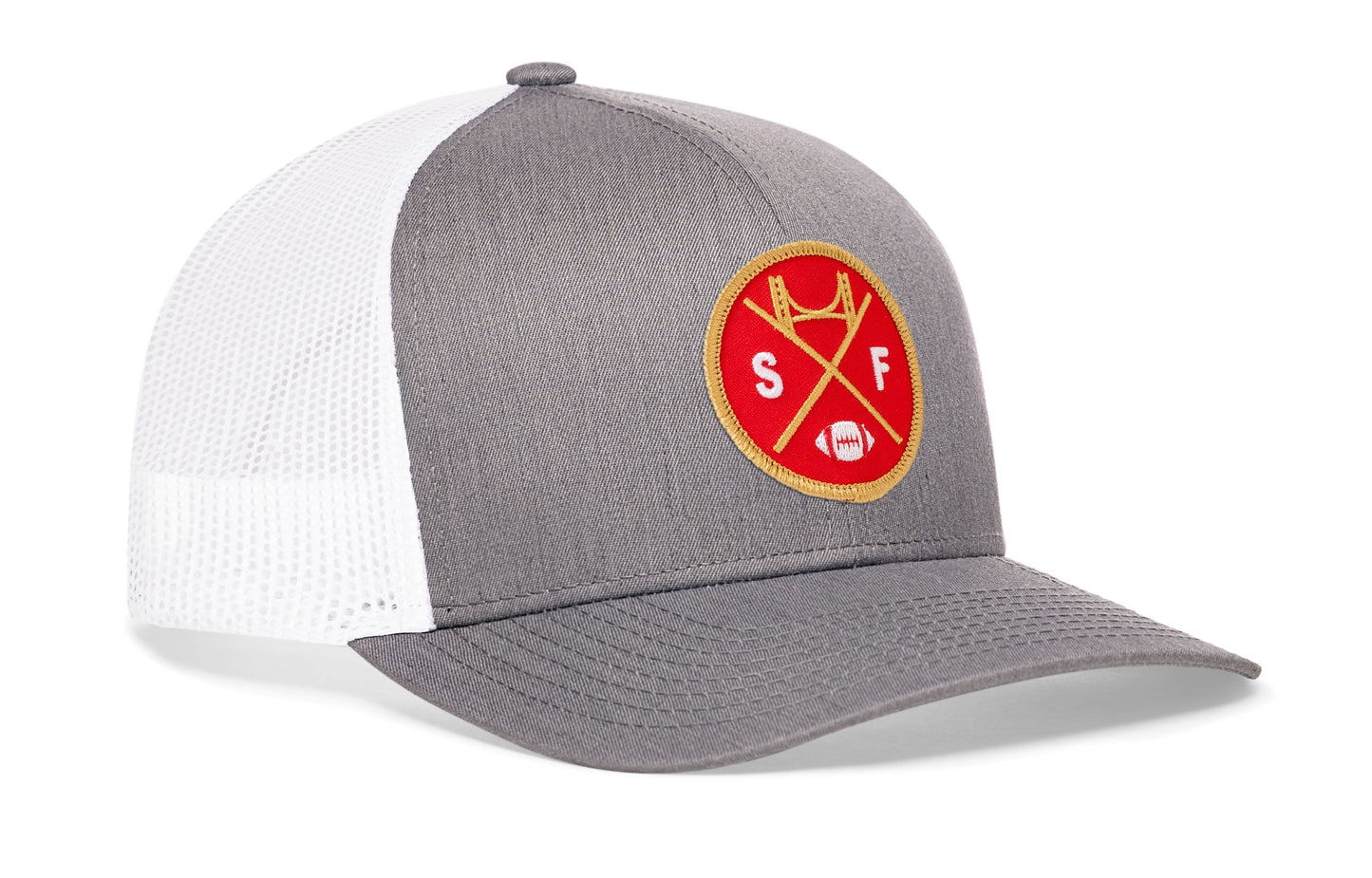 San Francisco Football Trucker Hat  |  Red SF X Snapback