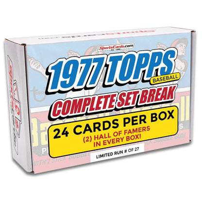 1977 TOPPS BASEBALL COMPLETE SET BREAK – 24 CARDS PER BOX! 2 HOFers in EVERY BOX!