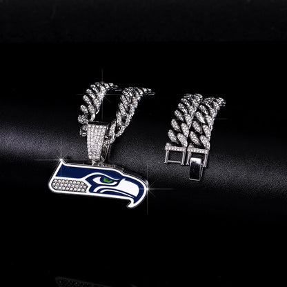Seattle Emblem Pendant Necklace – Sparkling Gift for Seattle Lovers