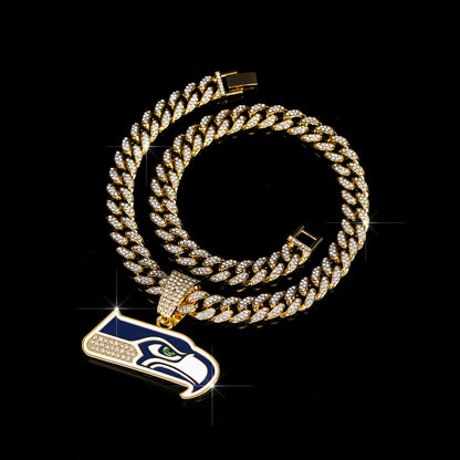 Seattle Emblem Pendant Necklace – Sparkling Gift for Seattle Lovers