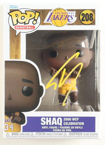 Shaquille O'Neal Signed Lakers Funko Pop 208 Beckett