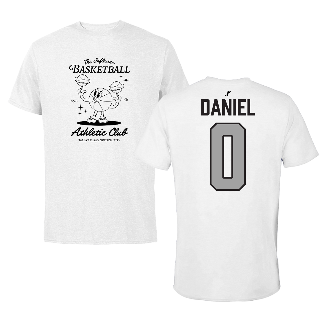 Basketball White Influxer Athletic Club Tee - #0 Chase Daniel