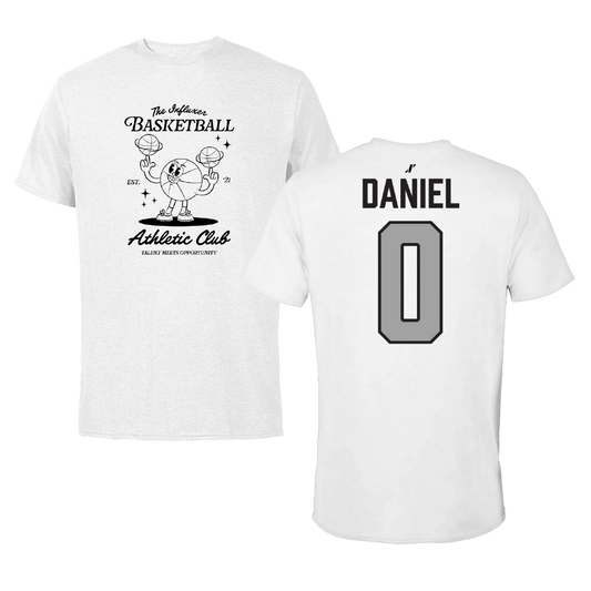 Basketball White Influxer Athletic Club Tee - #0 Chase Daniel