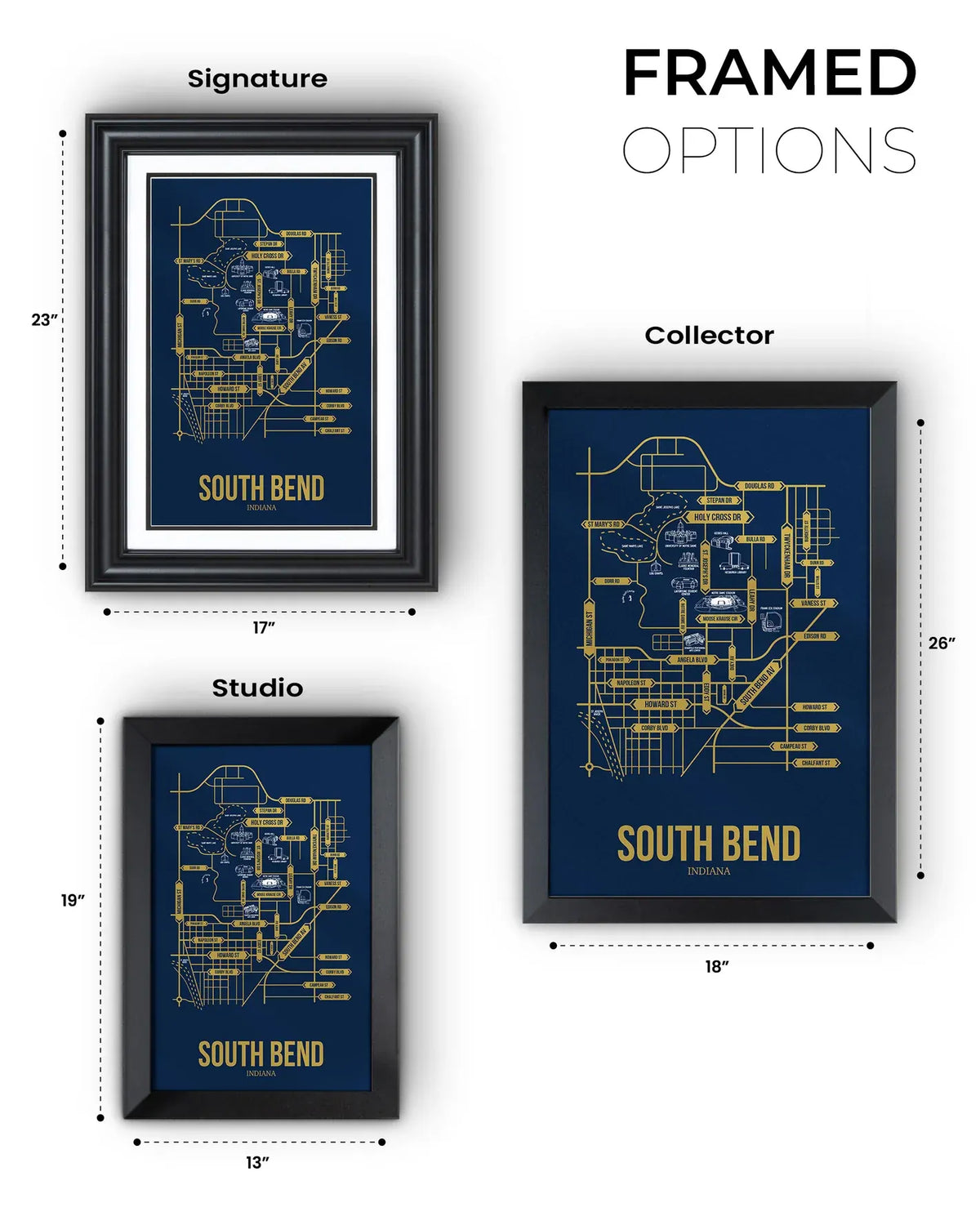South Bend, Indiana street map