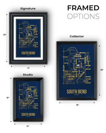 South Bend, Indiana street map
