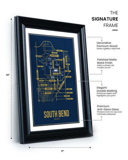 South Bend, Indiana street map