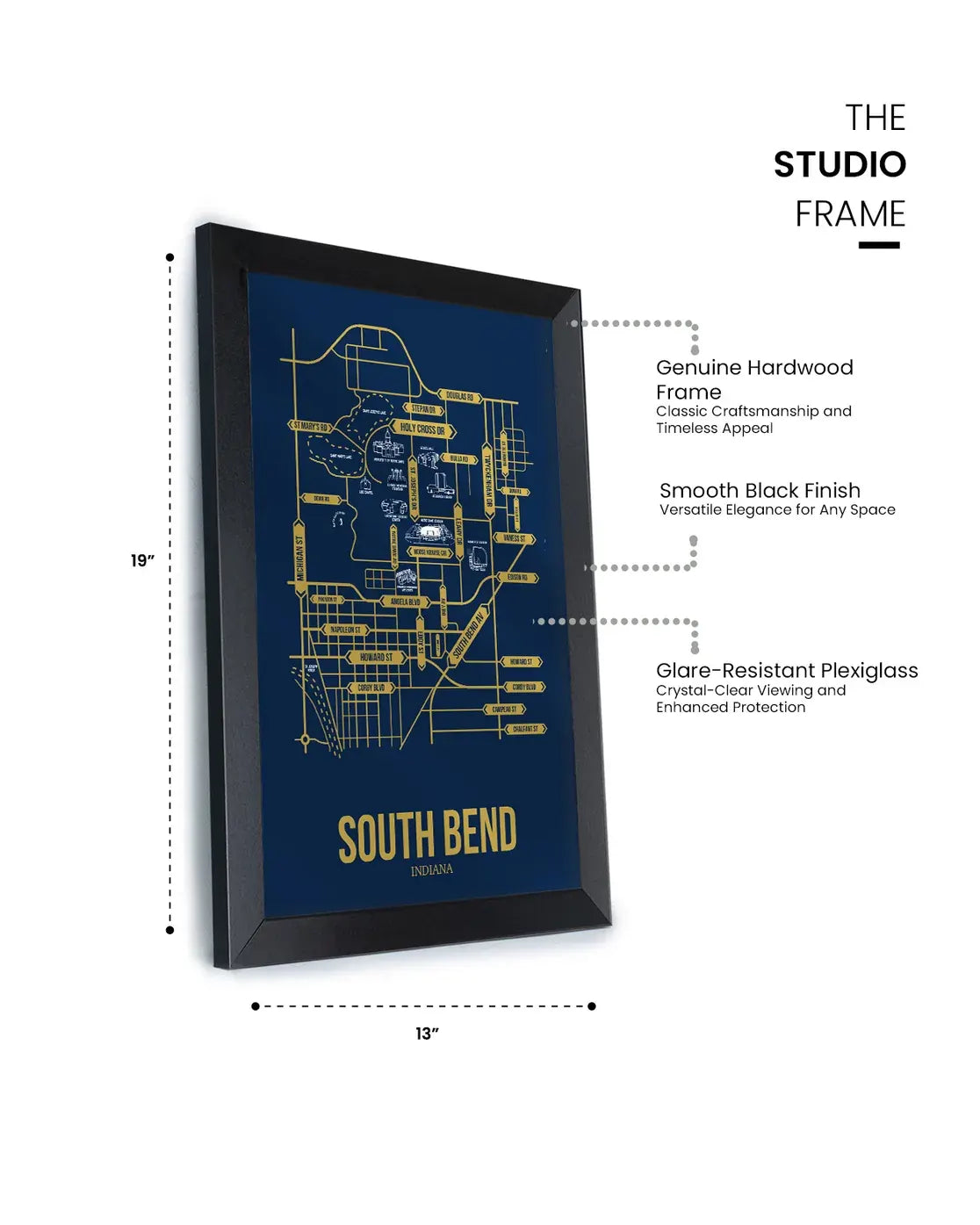 South Bend, Indiana street map
