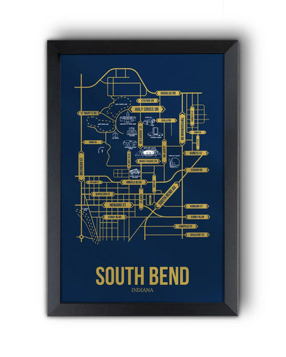 South Bend, Indiana street map