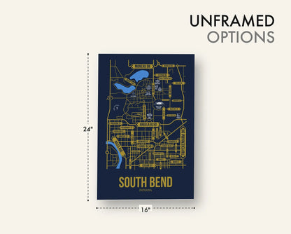 South Bend, Indiana street map