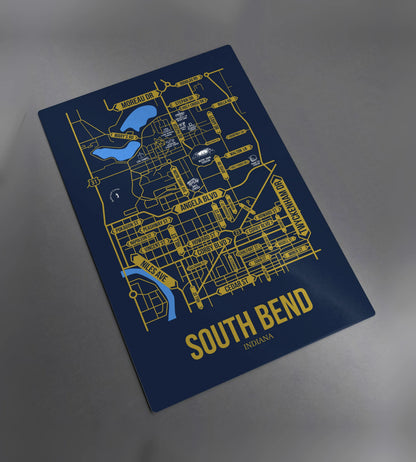 South Bend, Indiana street map