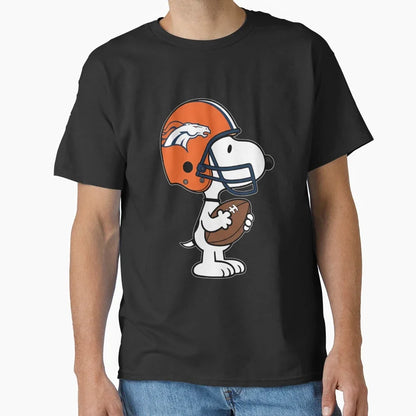 Snoopy Denver Broncos Game Day T-Shirt - Trendy Graphic Men Women