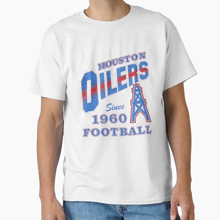 Houston Oilers 1960 Football Heritage T-Shirt - Novelty Apparel for Adults