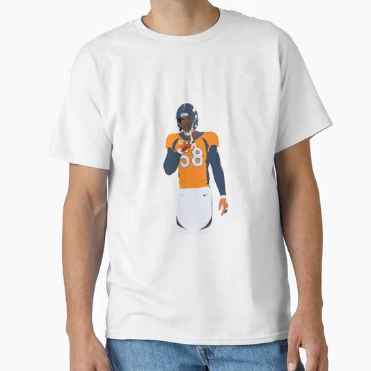 Von Miller Denver Broncos Art T-Shirt - Novelty Apparel Unisex