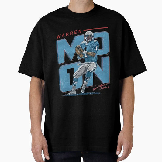Warren Moon Houston Throwbacks S T-Shirt - Novelty Apparel Unisex