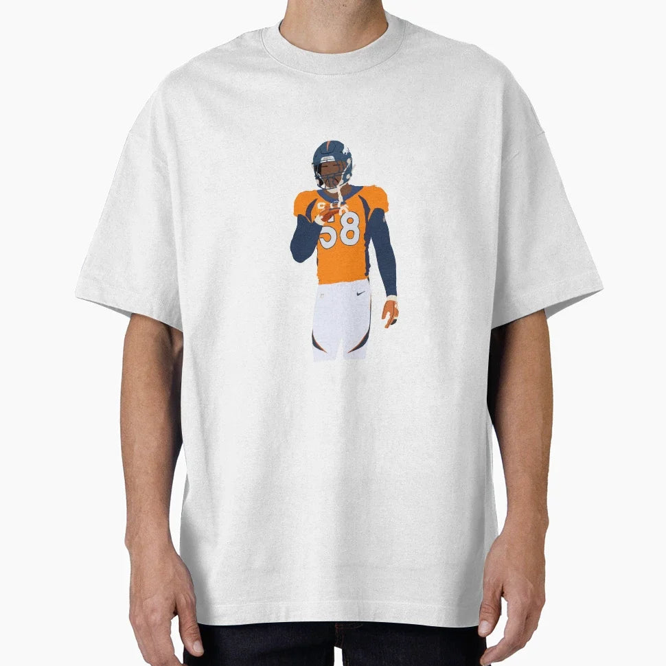 Von Miller Denver Broncos Art T-Shirt - Aesthetic Graphic Unisex