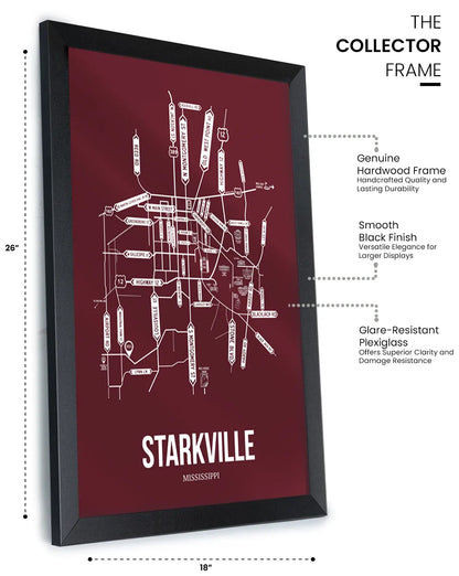Starkville, Mississippi street map