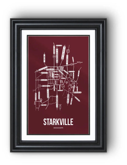 Starkville, Mississippi street map