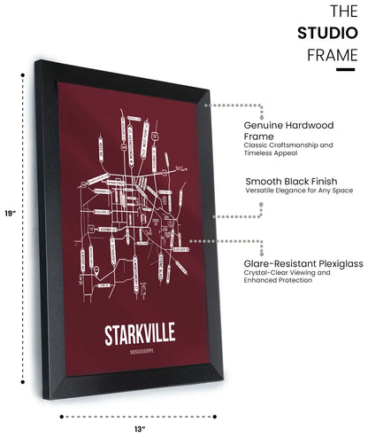 Starkville, Mississippi street map