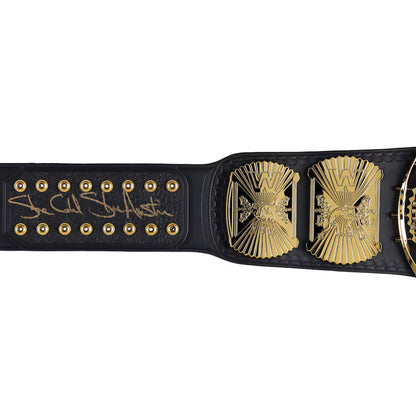 Stone Cold Steve Austin WWE Autographed Winged Eagle Championship Replica Title Belt