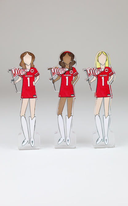 Arkansas Girls Acrylic Block Shelfie