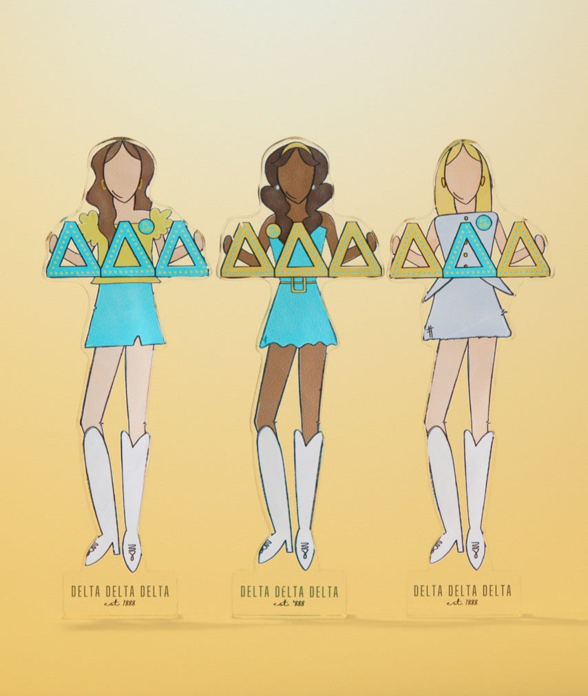 Tri Delta Acrylic Block Shelfie