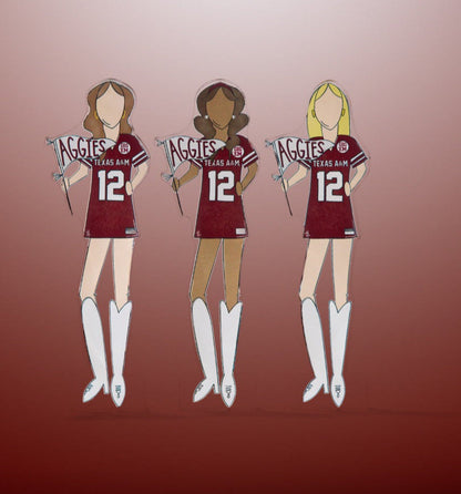 Texas A&M Girls Acrylic Block Shelfie