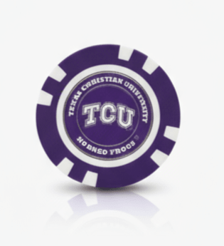 TCU Horned Frogs Poker Chip Ball Marker