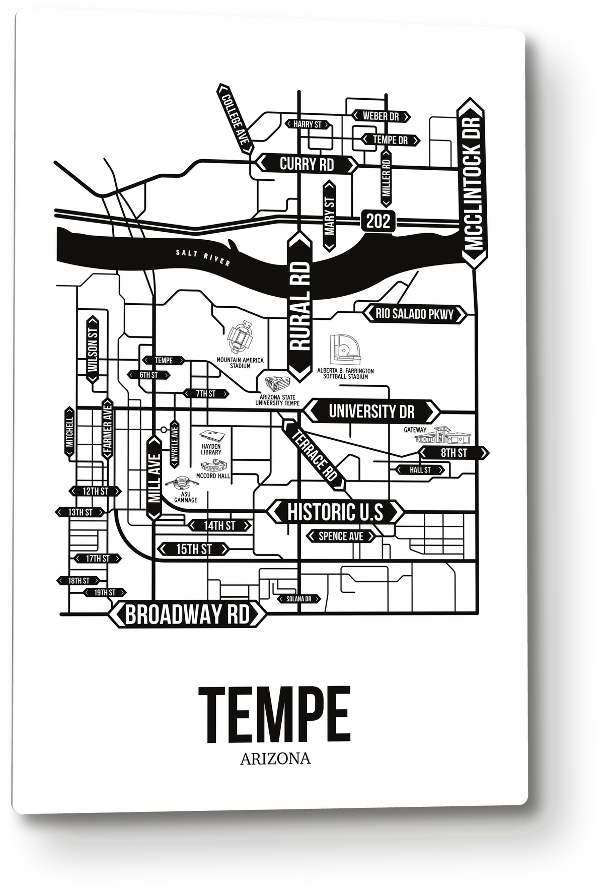 Tempe, Arizona street map