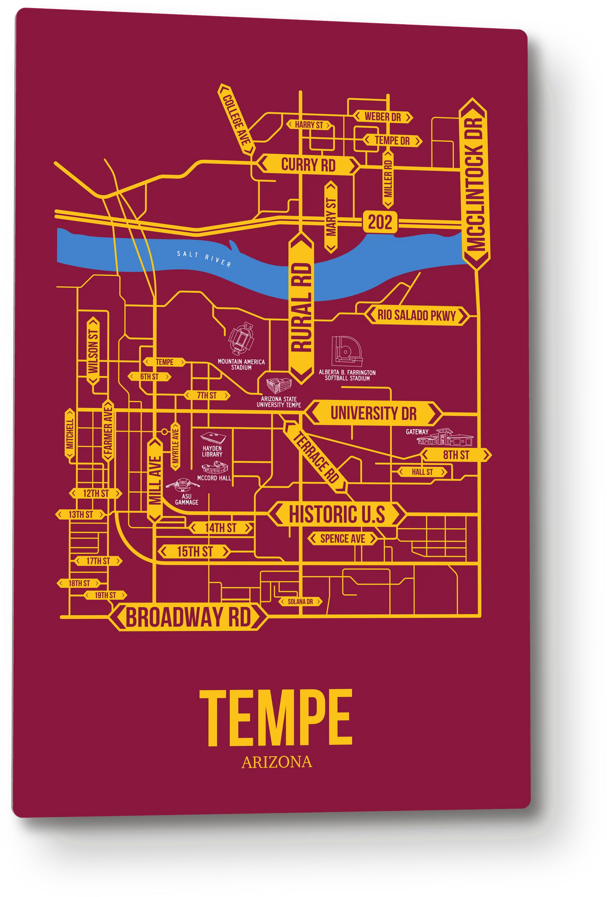 Tempe, Arizona street map