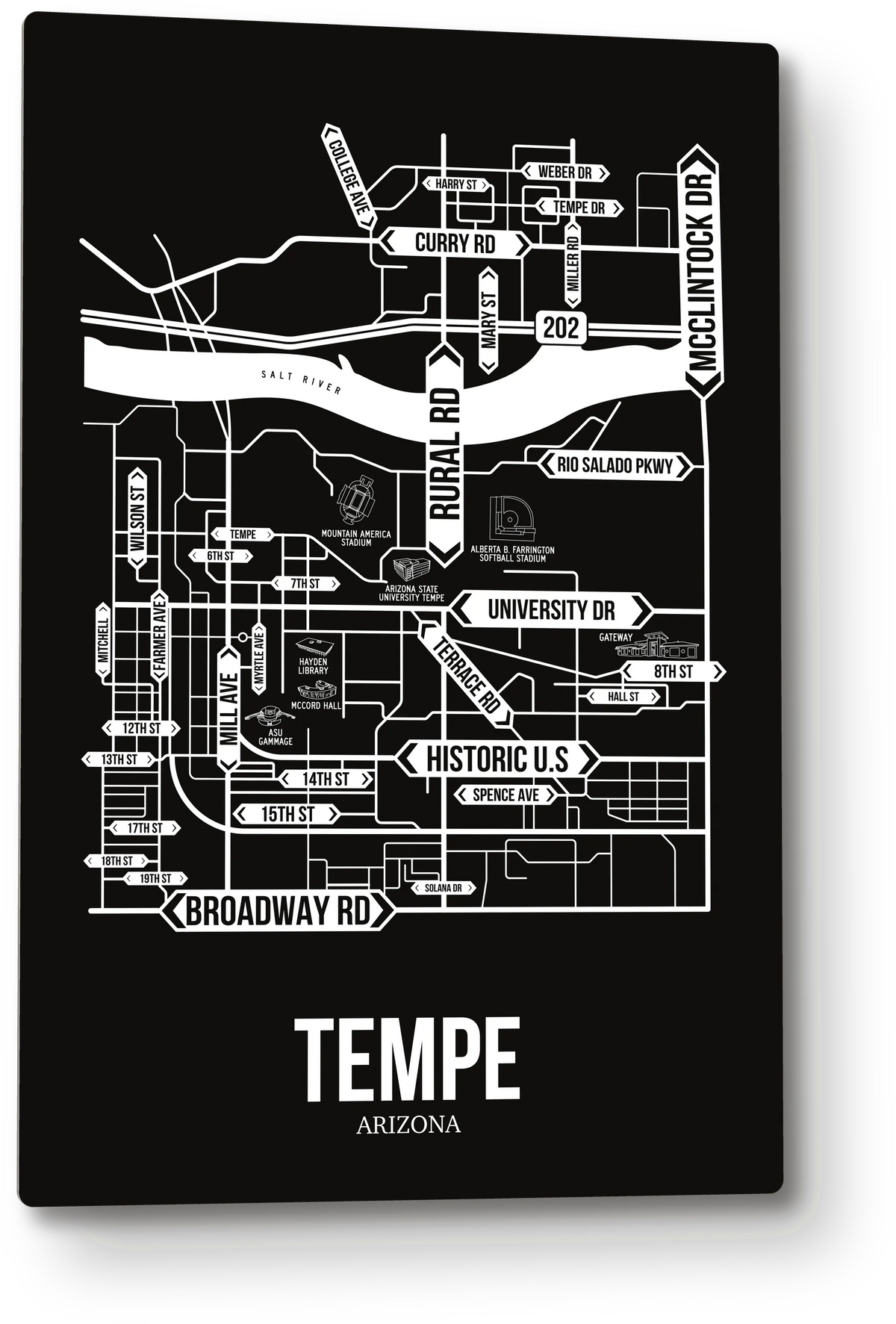 Tempe, Arizona street map