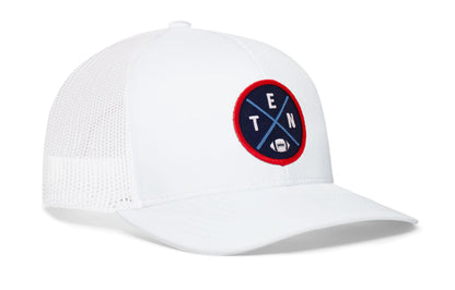 Tennessee Football Trucker Hat  |  Navy Blue TEN X Snapback