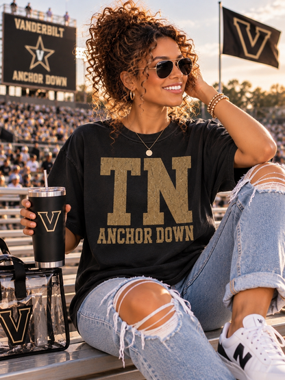 Vanderbilt Commodores Retro Game Day Comfort Colors Graphic Tee