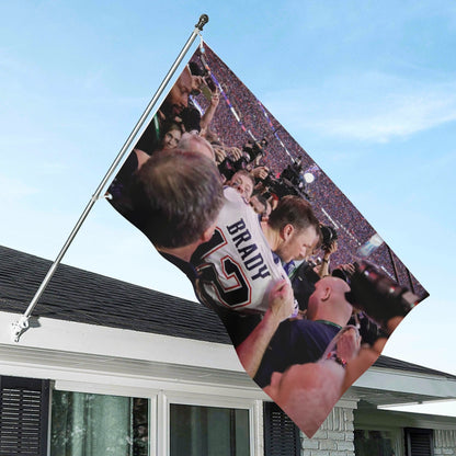 Tom Brady Super Bowl Flag