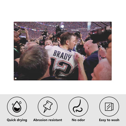 Tom Brady Super Bowl Flag