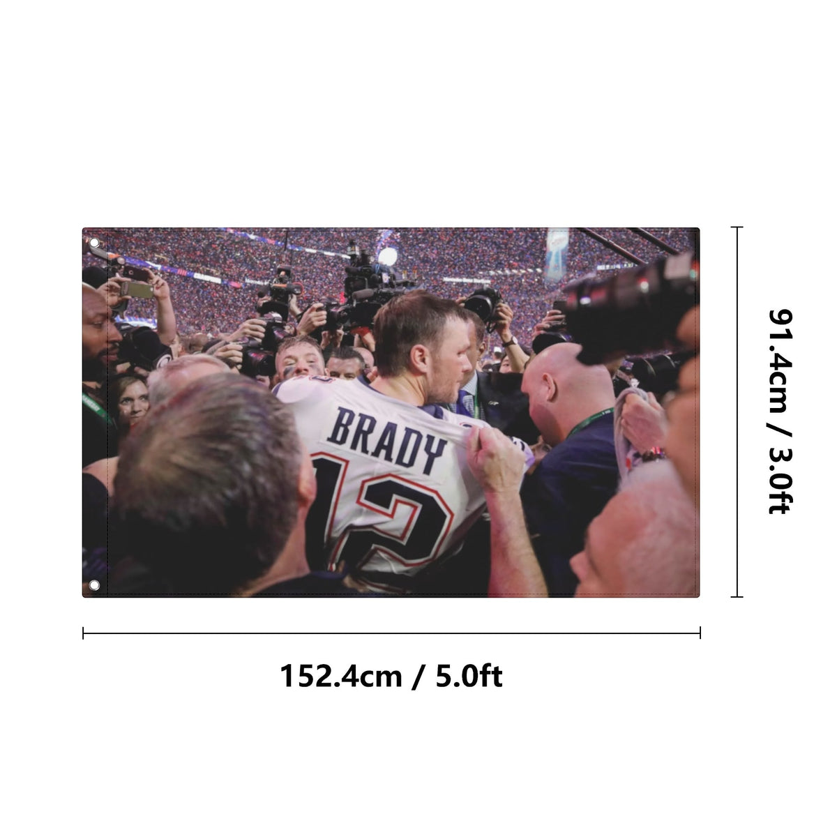 Tom Brady Super Bowl Flag