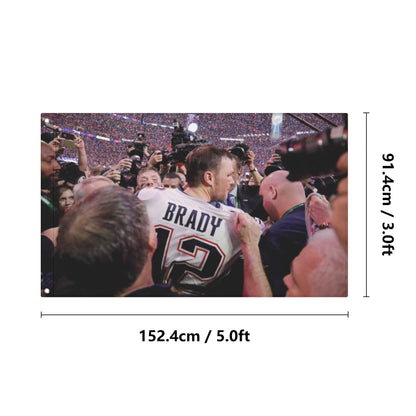 Tom Brady Super Bowl Flag