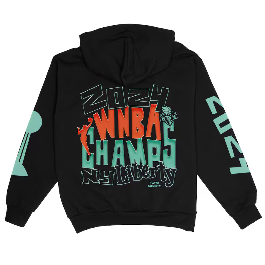 Playa Society New York Liberty 2024 WNBA Champions Hoodie – WNBA Championship Fanwear