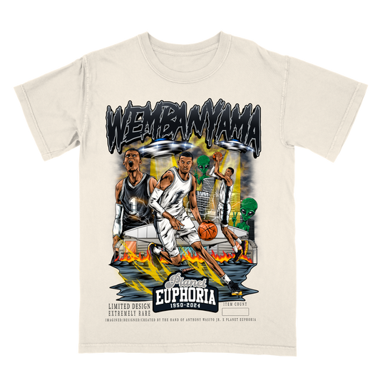 Youth Victor Wembanyama V2 Limited Edition NBA Player Graphic T-Shirt