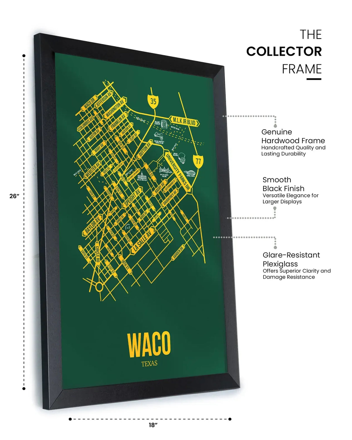 Waco, Texas street map
