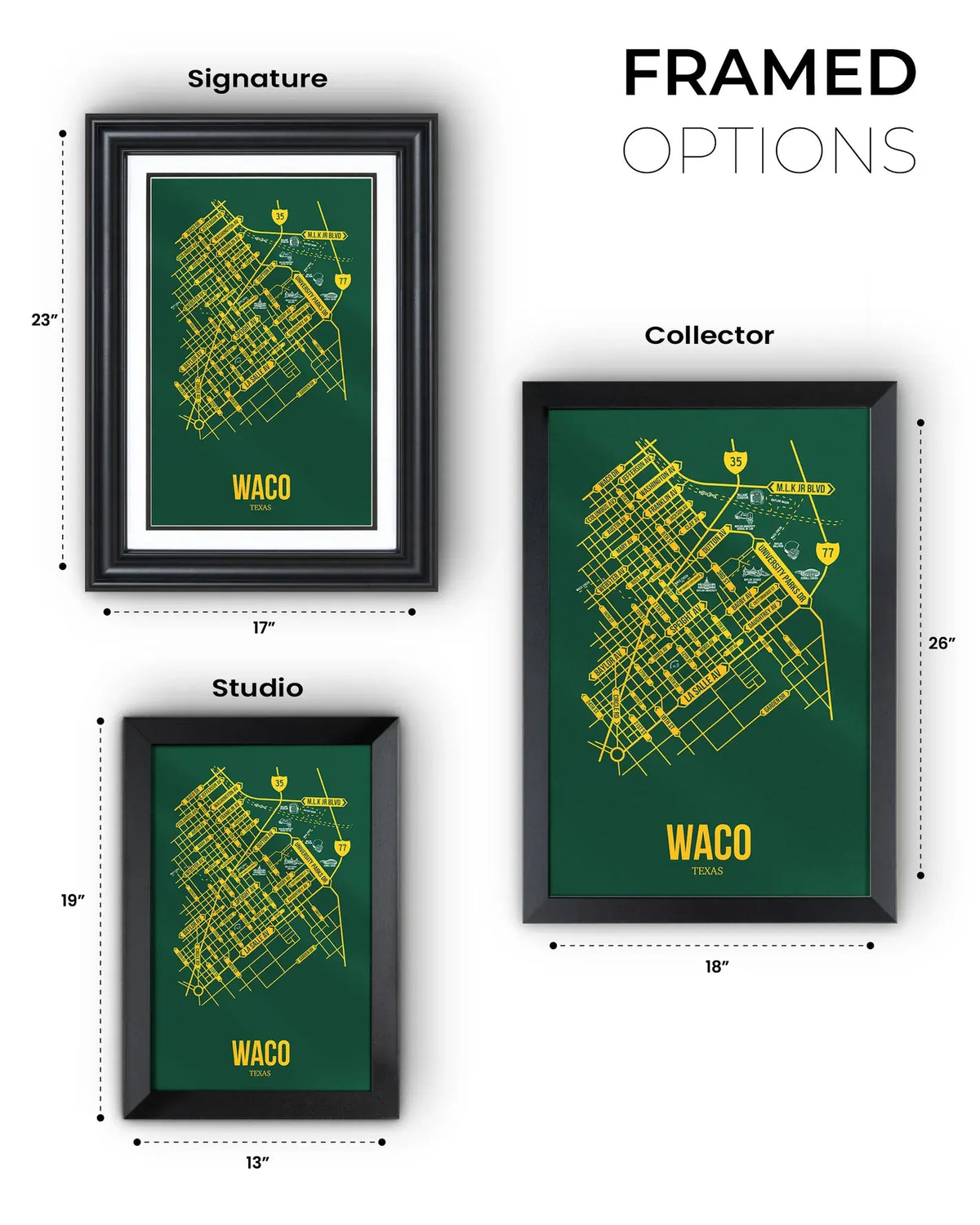 Waco, Texas street map