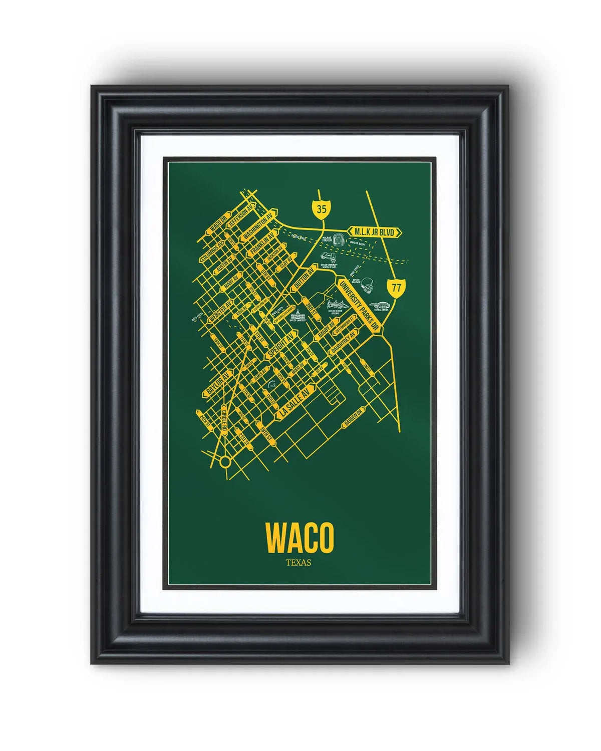 Waco, Texas street map