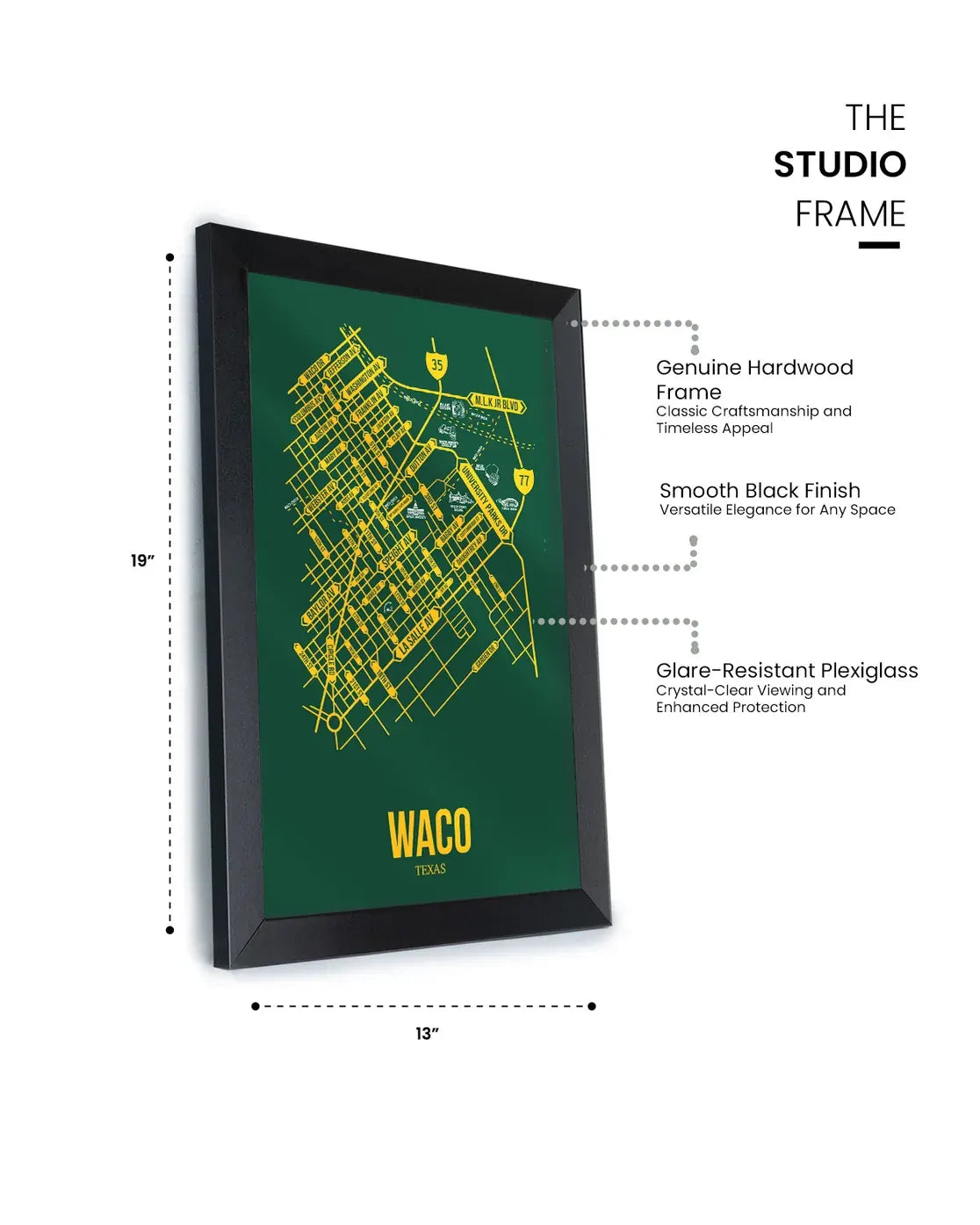 Waco, Texas street map