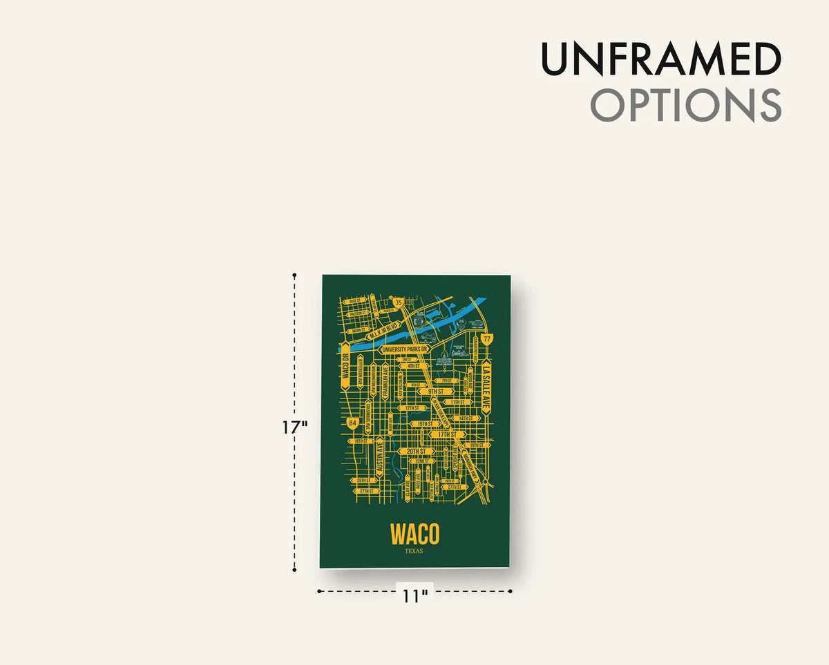 Waco, Texas street map