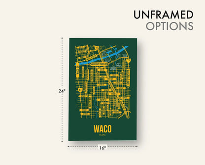 Waco, Texas street map