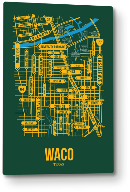 Waco, Texas street map