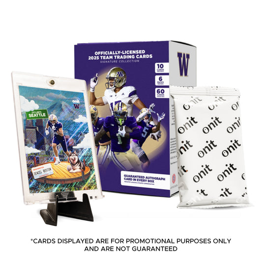 University of Washington Football 2025 Trading Cards - Platinum Box (Guaranteed Autograph)